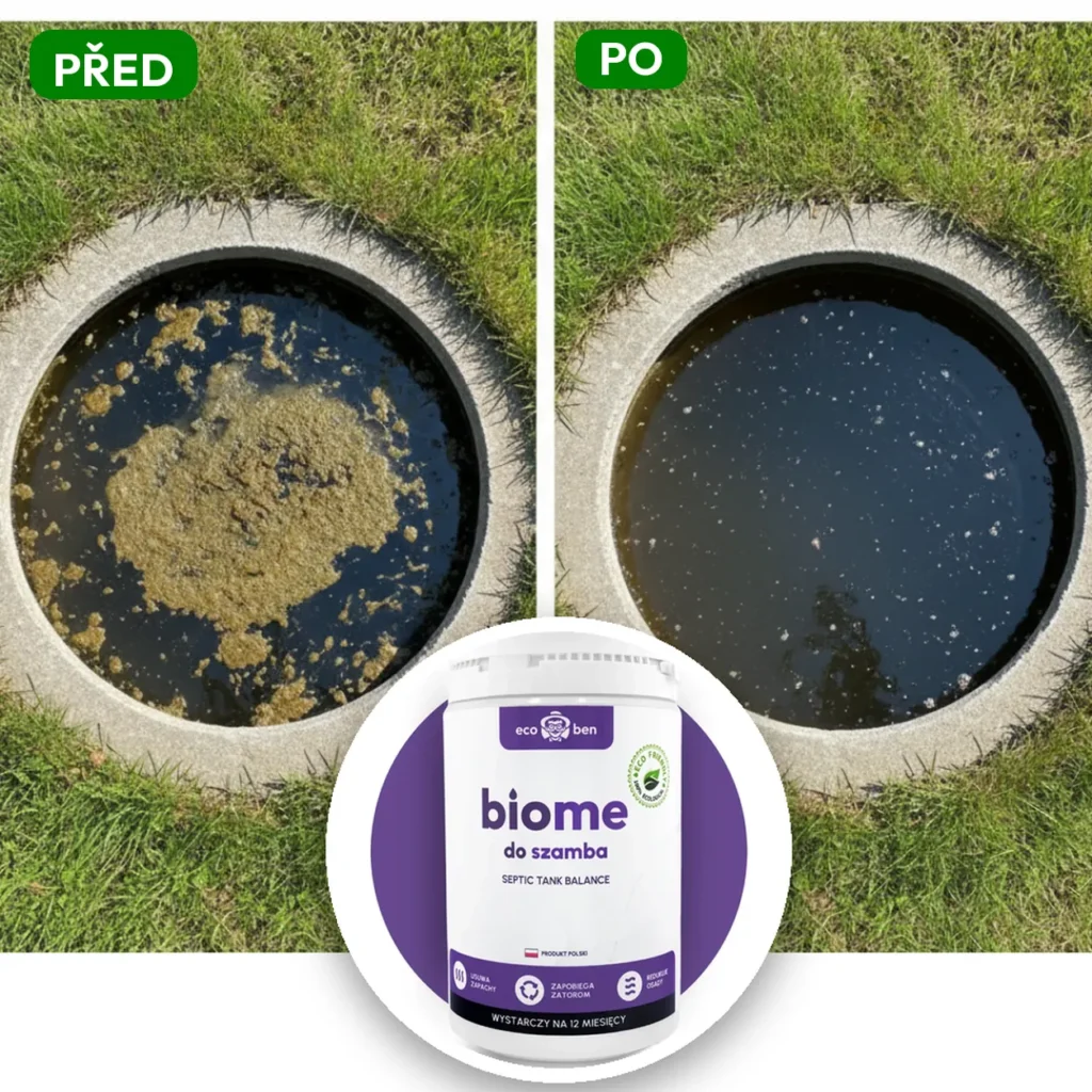 Před a po: BioMe Septic Tank Balance