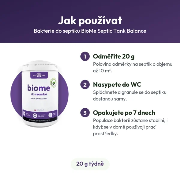 Bakterie do septiku BioMe Septic Tank Balance