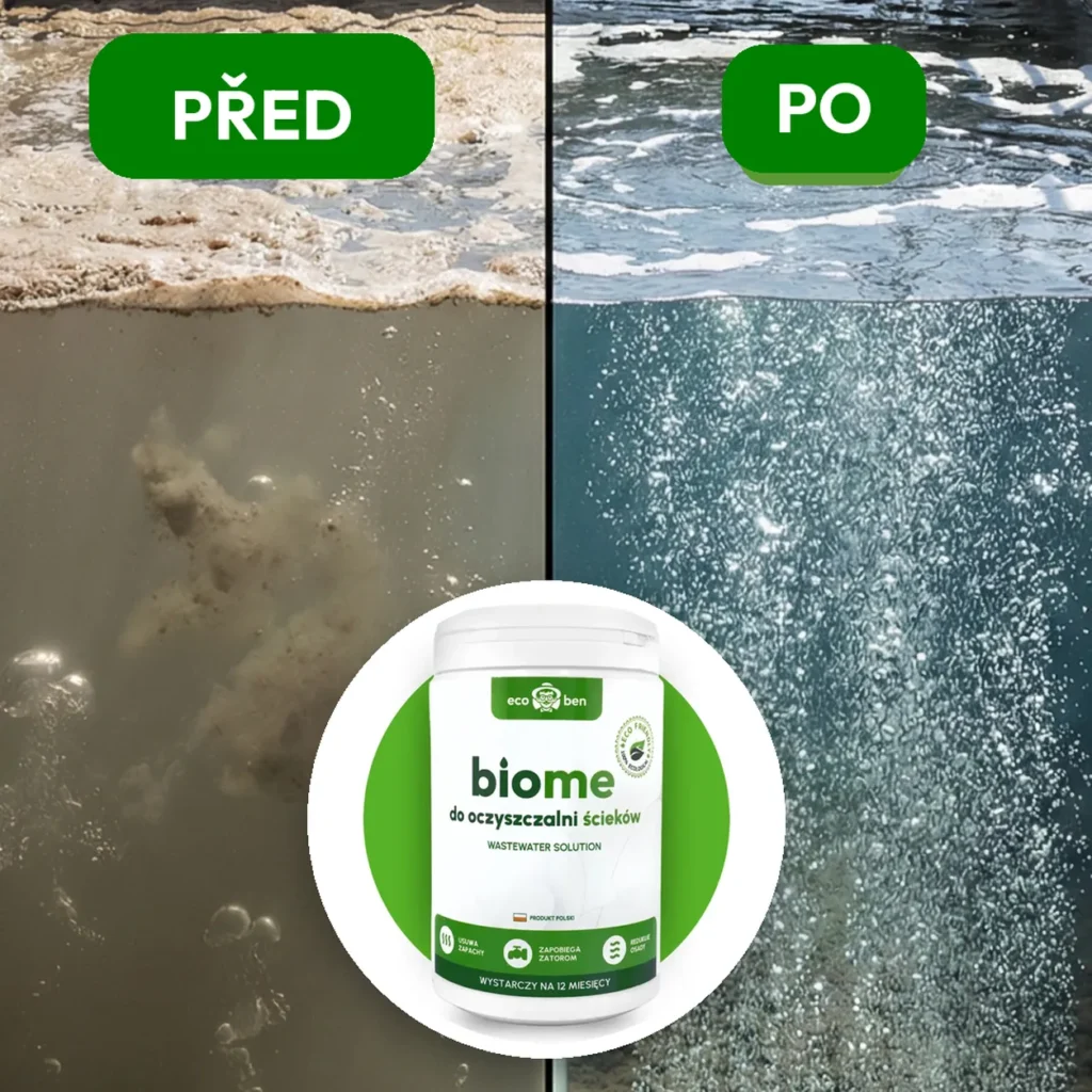Před a po: BioMe Wastewater Solution